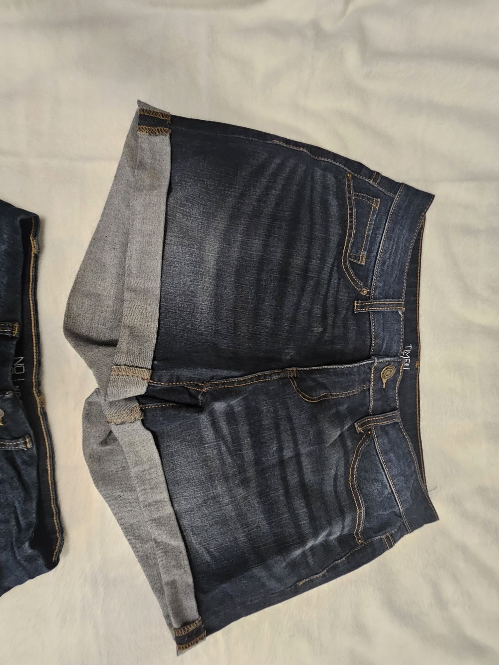 No Boundaries And Time & Tru Dark Blue Rolled Cuff Denim Shorts Bundle